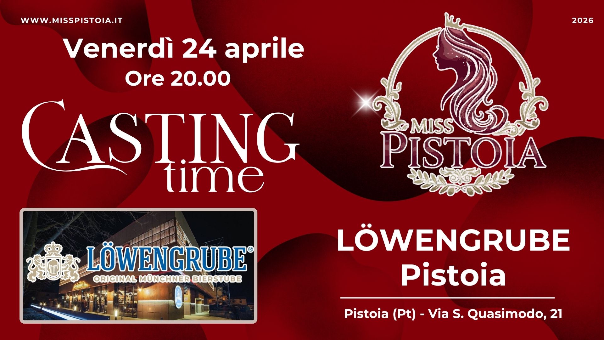 Secondo Casting Miss Pistoia 2026
